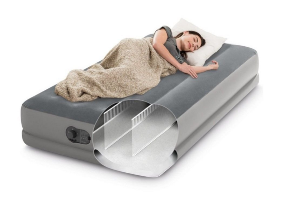 Надувной матрас Intex Prestige Mid-Rise Airbed (Twin), 99х191х30см, со встроенным USB-насосом