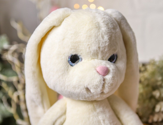 Мягкая игрушка Зайчонок Пушистик, 35 см