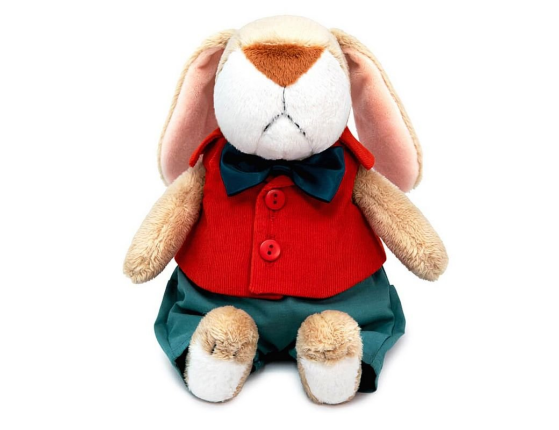 Мягкая игрушка Кролик Вирт, 16 см