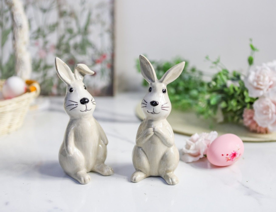 Декоративная фигурка ЗАЯЦ ЛАББЕРТ, керамика, 16 см