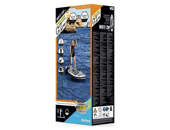 Надувная доска для SUP-бординга Bestway White Cap Set, 305 x 84 x 12 см