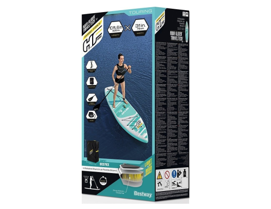 Надувная доска для SUP-бординга Bestway Aqua Glider TravelTech Set, 320 x 79 x 12 см