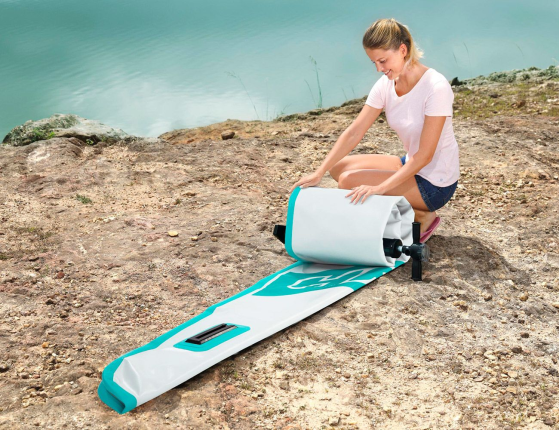 Надувная доска для SUP-бординга Bestway Aqua Glider TravelTech Set, 320 x 79 x 12 см