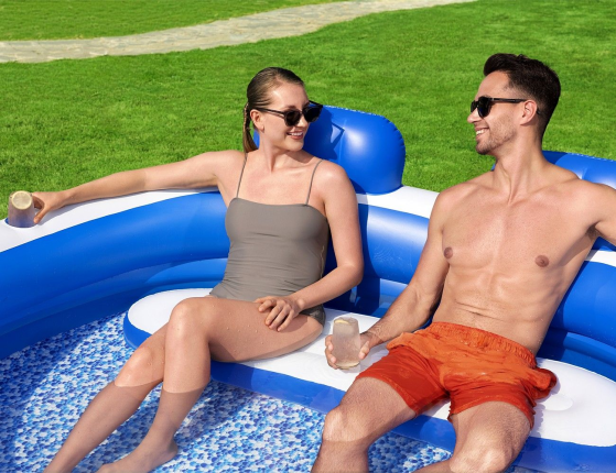 Надувной бассейн Семейный Splash Paradise, 231x219x79 см, от 6 лет, BestWay