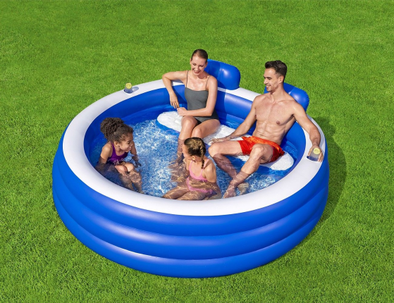 Надувной бассейн Семейный Splash Paradise, 231x219x79 см, от 6 лет, BestWay