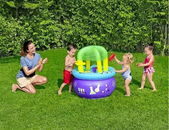 Надувной водный столик Лаборатория веселья, 76х76х88 см, от 18 месяцев, BestWay