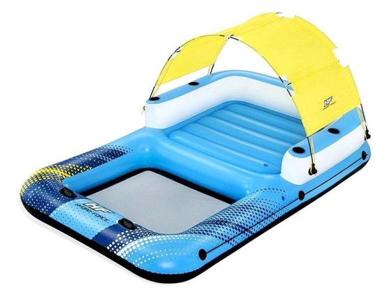 Надувной плот-остров Summer Oasis для отдыха на воде, 305х186х58 см, BestWay