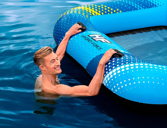 Надувной плот-остров Summer Oasis для отдыха на воде, 305х186х58 см, BestWay