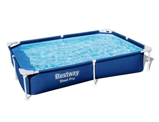 Каркасный прямоугольный бассейн Bestway Steel Pro, 221х150x42 см