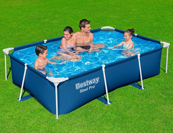 Каркасный прямоугольный бассейн Bestway Steel Pro, 259х170x61 см
