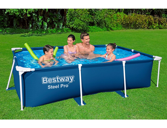 Каркасный прямоугольный бассейн Bestway Steel Pro, 259х170x61 см