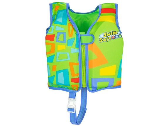 Жилет для плавания с пенопластовыми вставками Абстракция, S/M, 1-3 лет , BestWay