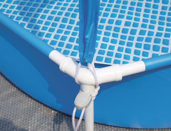 Бассейн каркасный с навесом и фонтанчиком Intex Canopy Metal Frame Pool, 183х38 см