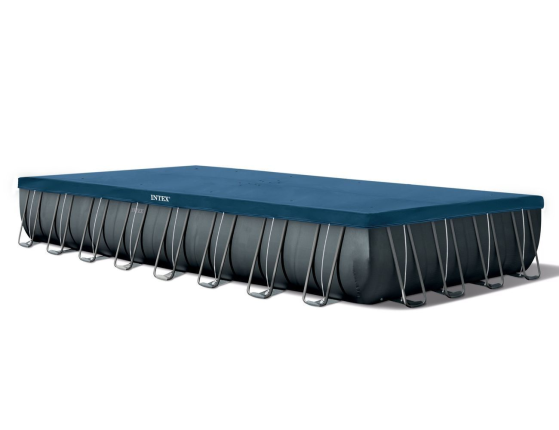 Бассейн каркасный Intex Rectangular Ultra XTR Frame Pool, 975х488х132 см + песочный фильтр-насос с хлоргенератором + аксессуары