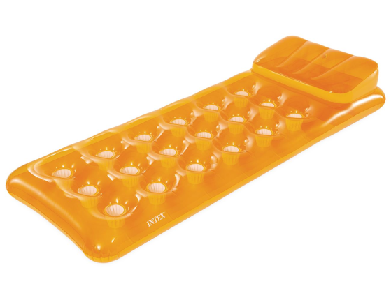 Матрас Бар Intex оранжевый, 188х71 см