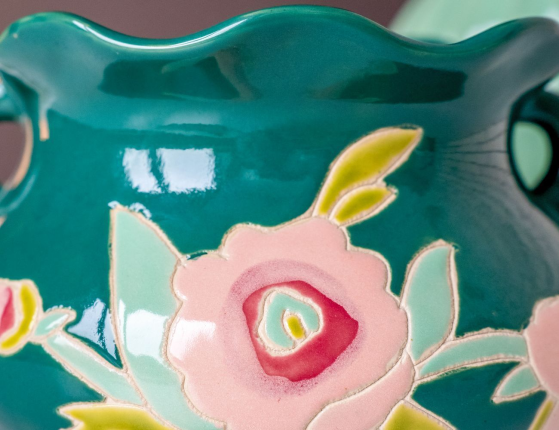 Керамическая ваза ручной работы IMPRESSIONI DI FIORE, 15 см