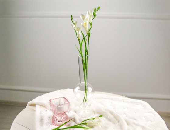 Декоративная ваза КОЛЛОЛУНГО, стекло, 24 см