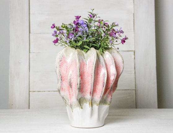 Декоративная ваза СТРОБЕРРИ, керамика, 26 см