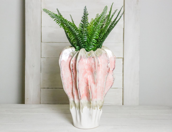 Декоративная ваза СТРОБЕРРИ, керамика, 37 см