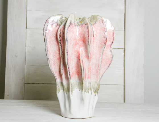 Декоративная ваза СТРОБЕРРИ, керамика, 37 см