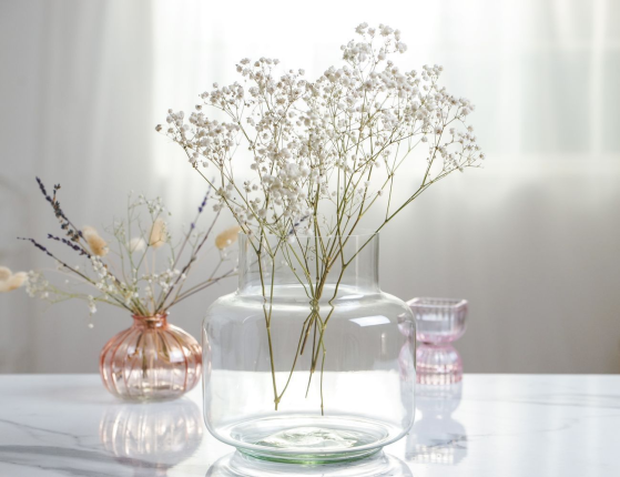 Декоративная ваза КИНТИЯ, стекло, 19х18 см