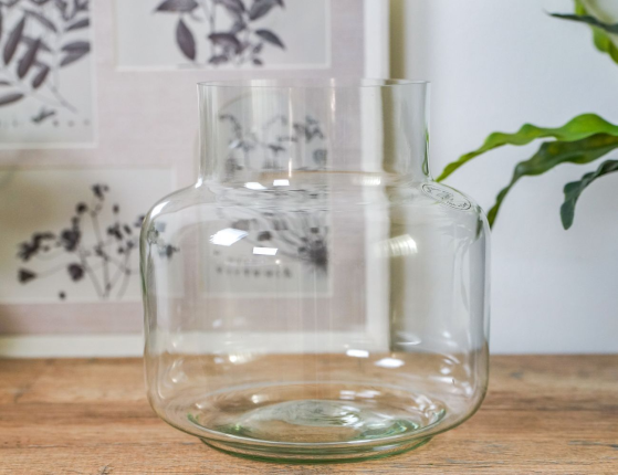 Декоративная ваза КИНТИЯ, стекло, 19х18 см