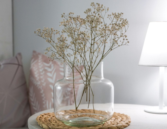 Декоративная ваза КИНТИЯ, стекло, 19х18 см