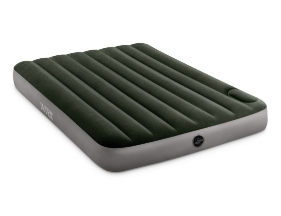 Полуторный надувной матрас Intex Downy Bed (Full), 137х191x25 см со встроенным ножным насосом