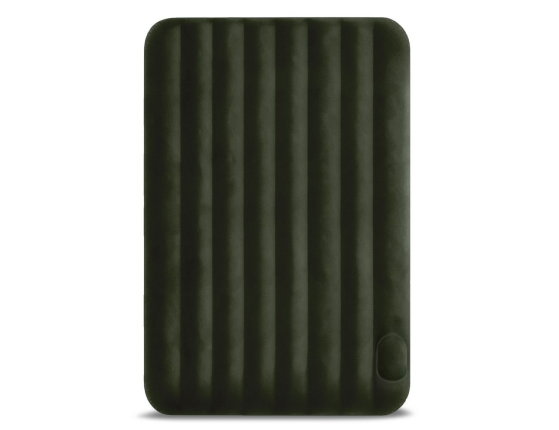 Полуторный надувной матрас Intex Downy Bed (Full), 137х191x25 см со встроенным ножным насосом