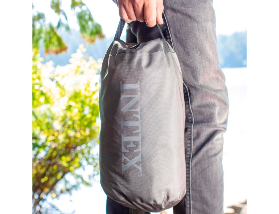 Односпальный надувной туристический матрас Intex Camping mat, 71х191х11 см