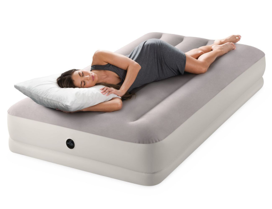 Односпальный надувной матрас Intex Prestige Mid-Rise Airbed (Twin), 99х191х30см, с USB-насосом