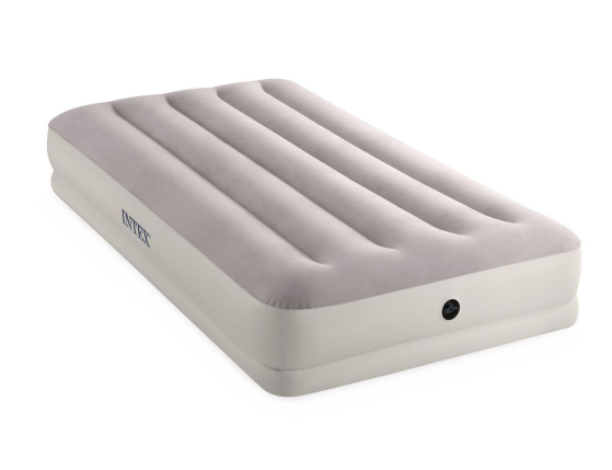 Односпальный надувной матрас Intex Prestige Mid-Rise Airbed (Twin), 99х191х30см, с USB-насосом