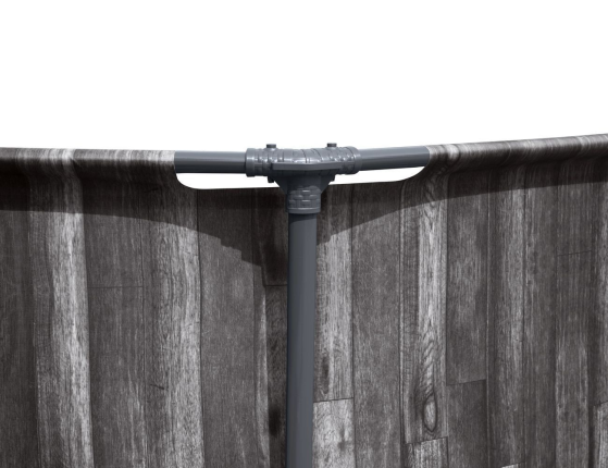 Бассейн каркасный Bestway Steel Pro Мах Greywood, 366 х 100 см + фильтр-насос + лестница