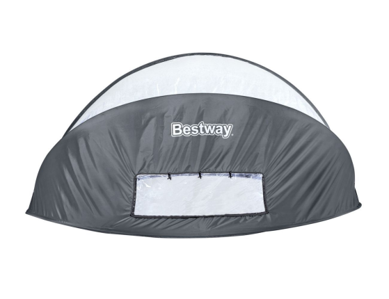 Бассейн каркасный Bestway Steel Pro Мах Greywood с навесом, 366 х 122 см + фильтр-насос + аксессуары