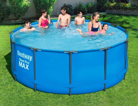 Бассейн каркасный Bestway Steel Pro Мах синий, 366 х 133 см