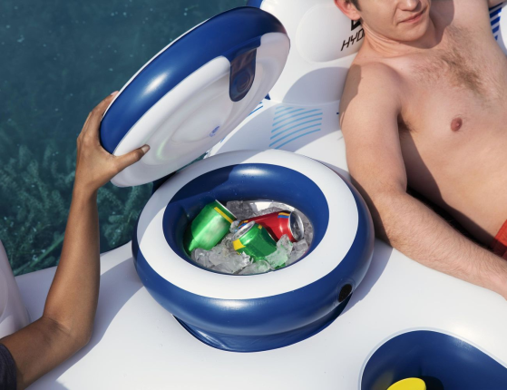 Надувной круг двухместный Rapid Rider 2 с баром, 240х122х50 см, BestWay