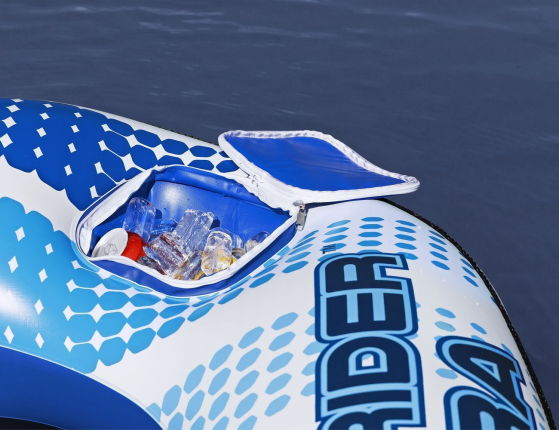 Надувной круг-кресло Rapid Rider с сетчатым дном и баром, 152х132х50 см, BestWay