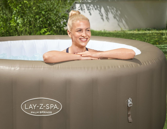 Надувной СПА бассейн Bestway LAY-Z-SPA Palm Springs с аэромассажем, 196х71 см