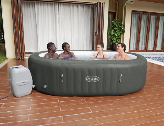 Надувной СПА бассейн Bestway LAY-Z-SPA Mauritius Smart с аэромассажем, 270х180x71 см