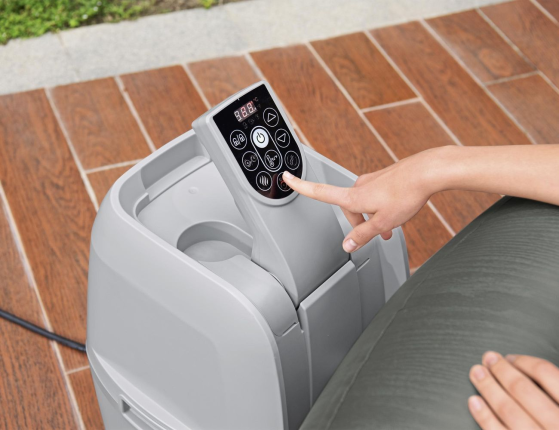 Надувной СПА бассейн Bestway LAY-Z-SPA Mauritius Smart с аэромассажем, 270х180x71 см