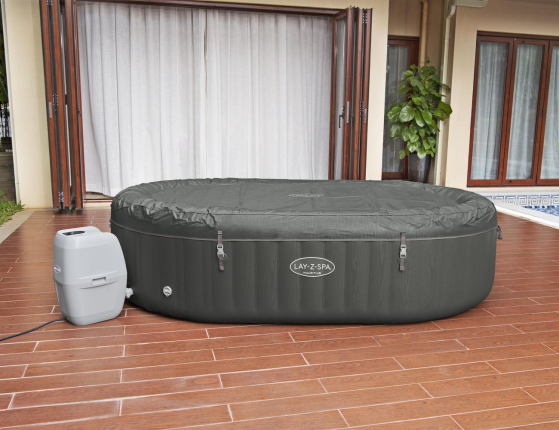 Надувной СПА бассейн Bestway LAY-Z-SPA Mauritius Smart с аэромассажем, 270х180x71 см