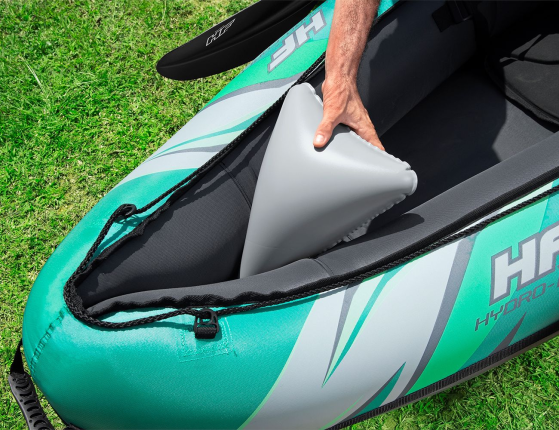 Надувная байдарка BestWay Ventura Elite X2 с веслами и насосом, 330х86 см