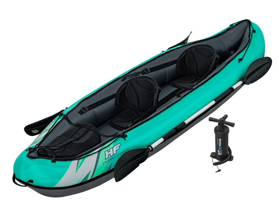 Надувная байдарка BestWay Ventura Elite X2 с веслами и насосом, 330х86 см
