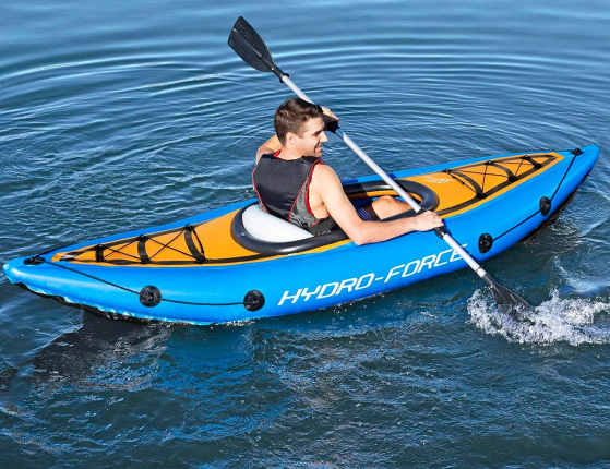 Надувная байдарка BestWay Champion X1 с веслом и насосом, 275х81 см