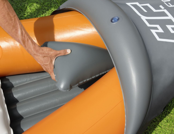 Надувная байдарка BestWay Rapid X3 с веслами и насосом, 381х100 см
