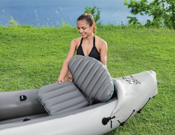 Надувная байдарка BestWay Rapid Elite X2 с веслами и насосом, 312х98 см