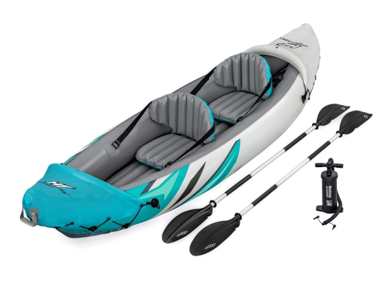 Надувная байдарка BestWay Rapid Elite X2 с веслами и насосом, 312х98 см