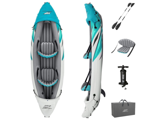 Надувная байдарка BestWay Rapid Elite X2 с веслами и насосом, 312х98 см