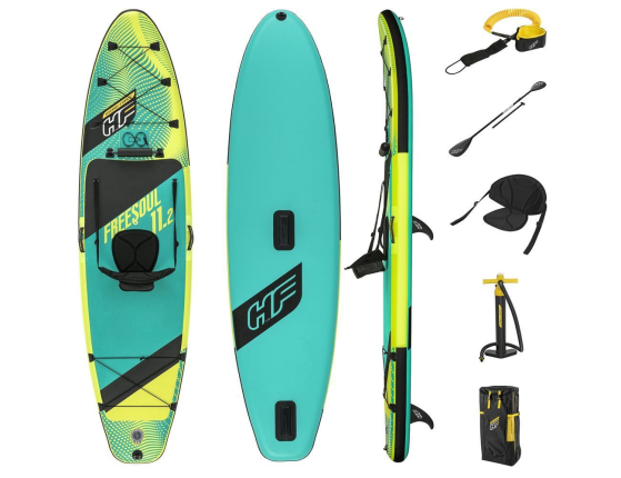 Надувная доска для SUP-бординга Bestway Freesoul Convertible Set, 340 x 89 x 15 см