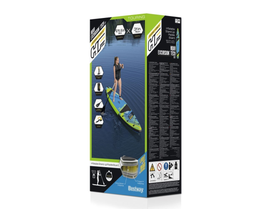 Надувная доска для SUP-бординга Bestway Aqua Excursion Set, 381 x 79 x 15 см
